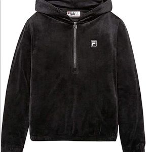 Fila Women’s 1/4 Zip Velour Hoodie NWT